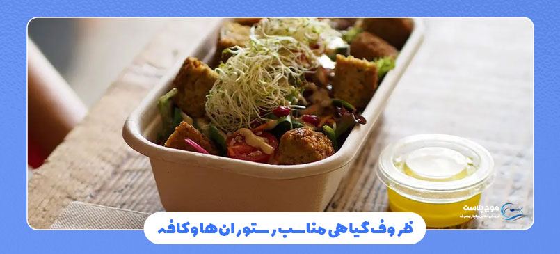 ظروف گیاهی مناسب رستوران‌ها و کافه‌ها