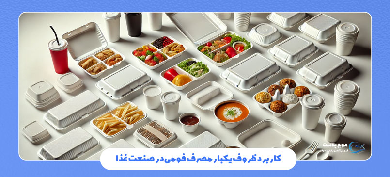 کاربرد ظروف یکبار مصرف فومی در صنعت غذا