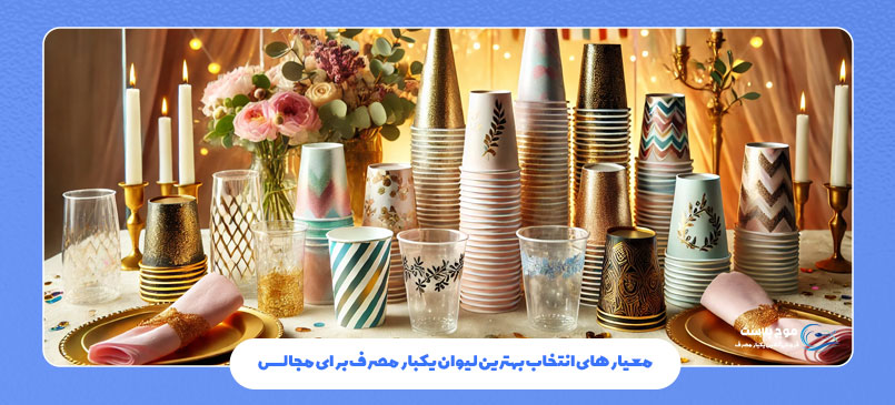 معیارهای انتخاب بهترین لیوان یکبار مصرف برای مجالس
