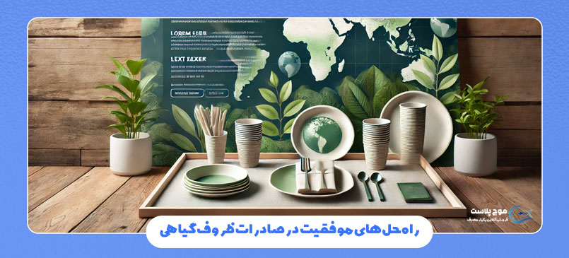 ایده های موفقیت در صادرات ظروف یکبار مصرف گیاهی