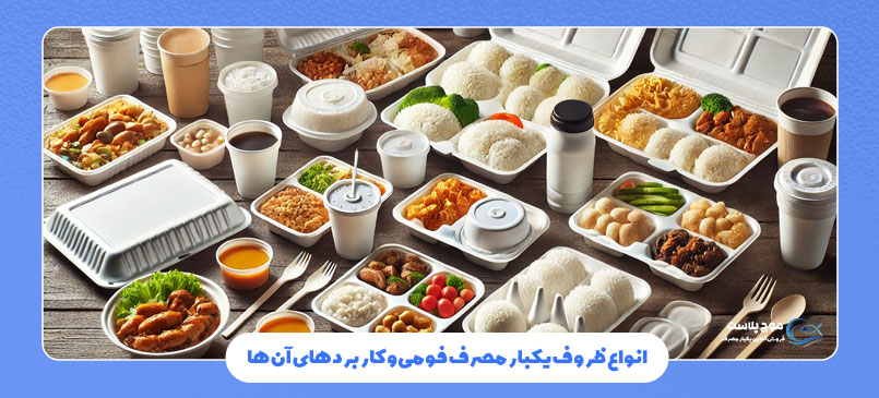 انواع ظروف یکبار مصرف فومی و کاربردهای آن‌ها
