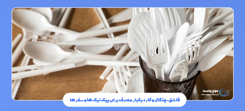 قاشق، چنگال و کارد یکبار مصرف برای پیک‌ نیک‌ ها و سفرها