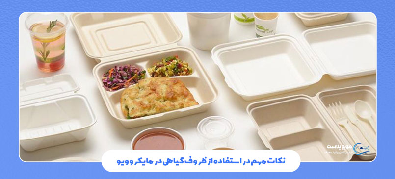 نکات مهم در استفاده از ظروف گیاهی در مایکروویو