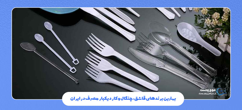 بهترین برندهای قاشق، چنگال و کارد یکبار مصرف در ایران
