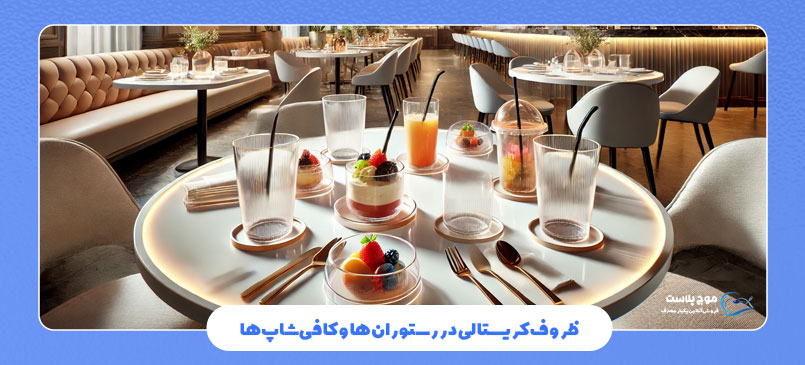 ظروف کریستالی در رستورانها و کافیشاپها
