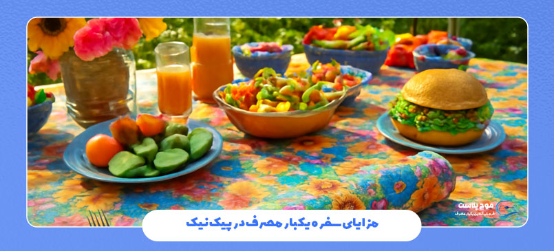 مزایای سفره یکبار مصرف در پیکنیک